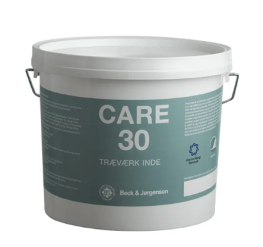 Care 30 til indendørs træværk er en allergivenlig maling fra B&J Care 30 til indendørs træværk er en allergivenlig maling fra B&J